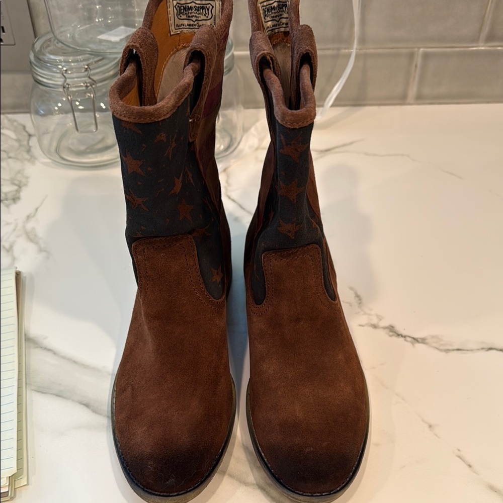 Denim & Supply Ralph Lauren Brown Ankle Boots Suede